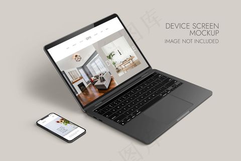 手机和笔记本电脑屏幕-设备模型样机