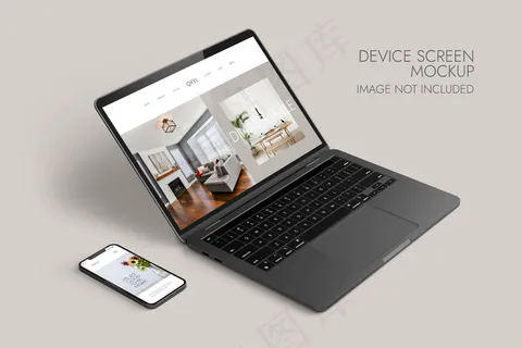 手机和笔记本电脑屏幕-设备模型样机