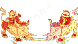 2021牛年金牛贺岁牛年吉祥福