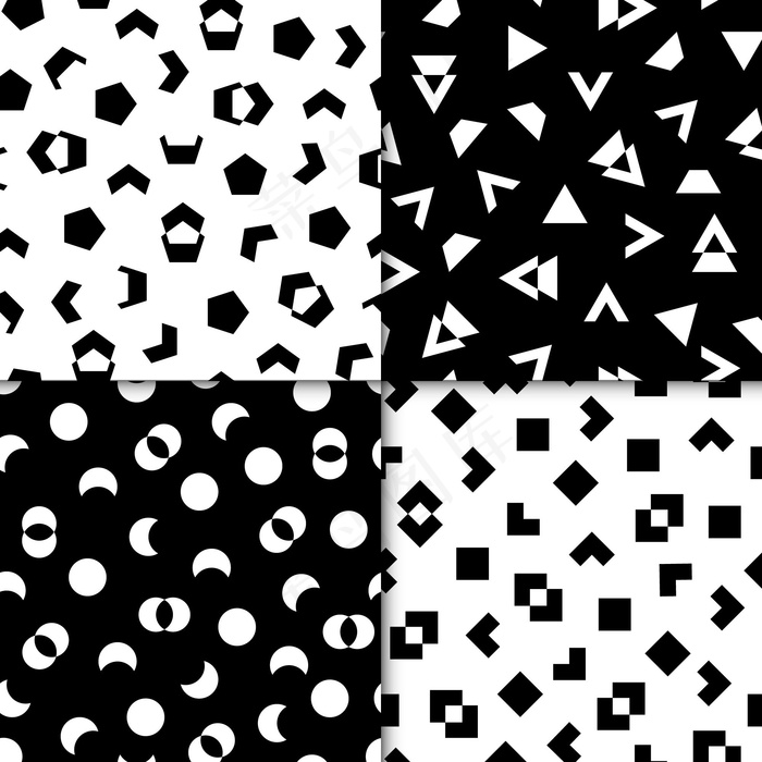 最小几何图形的集合eps,ai矢量模版下载