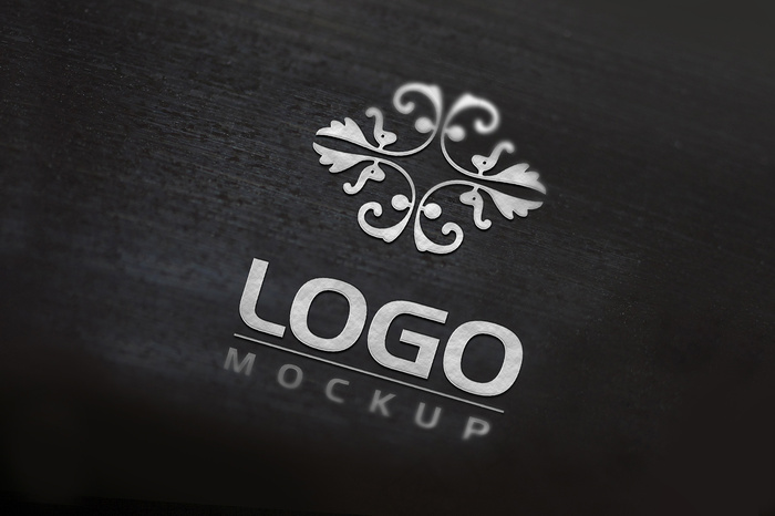 logo样机标志样机智能贴图psd模版下载