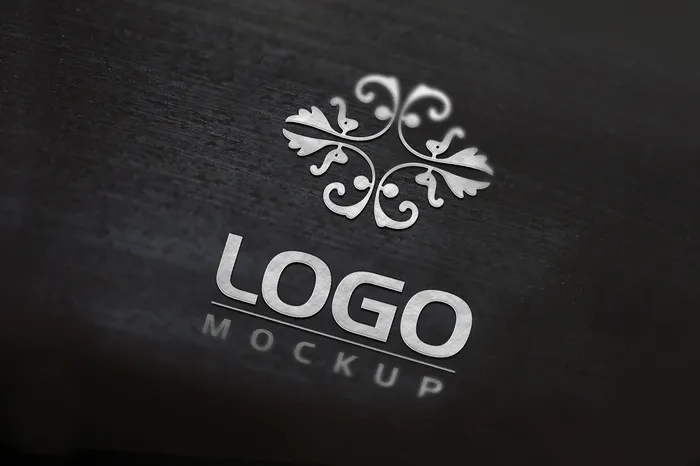 logo样机标志样机智能贴图psd模版下载