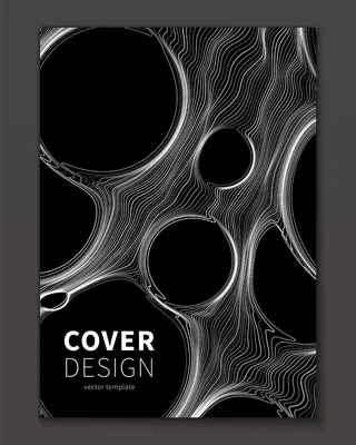 细线和气泡摘要封面模板