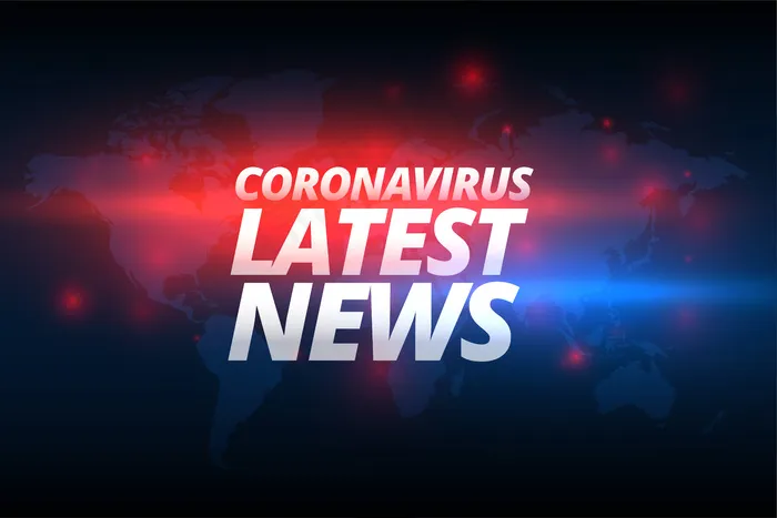 Covid-19冠状病毒最新新闻横幅banner概念设计
