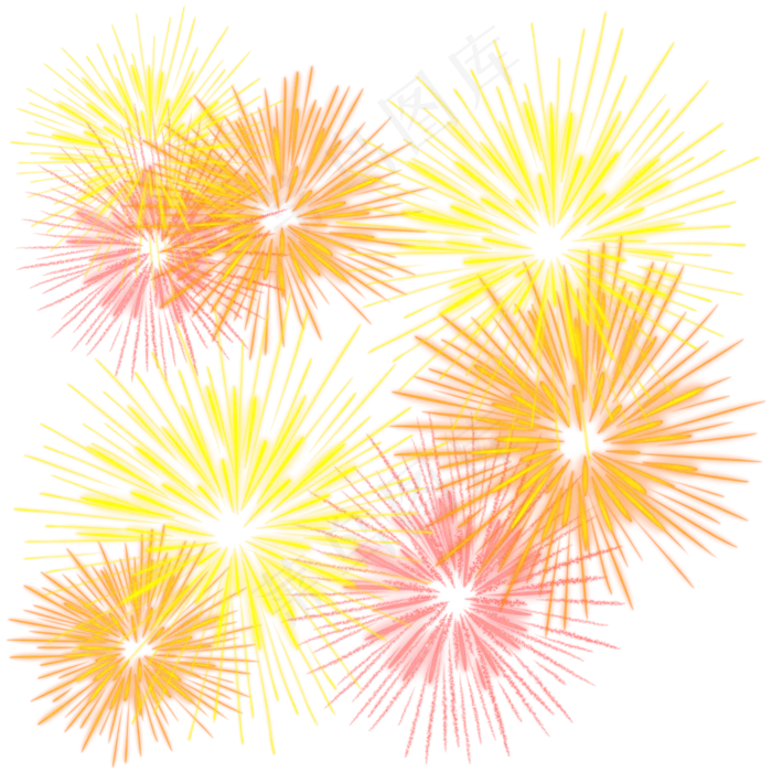 元旦新年春节放烟花(3000X3000(DPI:300))psd模版下载