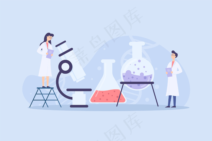 科学家工作理念eps,ai矢量模版下载
