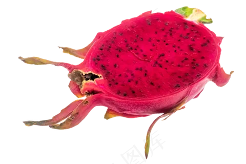 半个红心火龙果