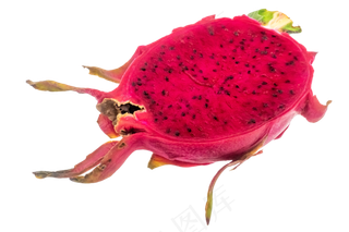 半个红心火龙果