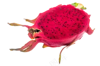 半个红心火龙果