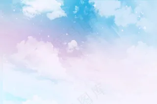 水彩粉彩天空背景