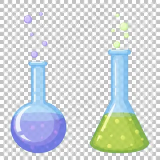 在透明的化学试管图标