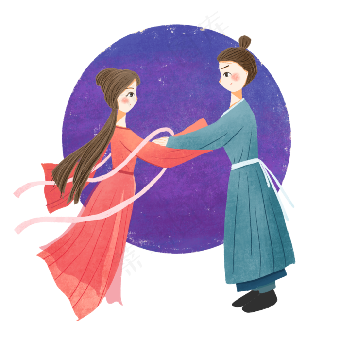 七夕情人节牛郎织女鹊桥相会