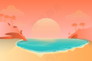 夏季景观，变焦