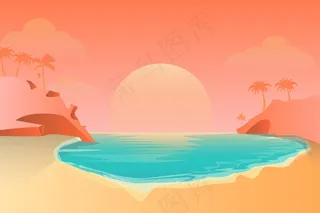 夏季景观，变焦