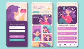 冥想应用程序集模板