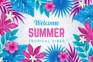 多彩的夏日背景