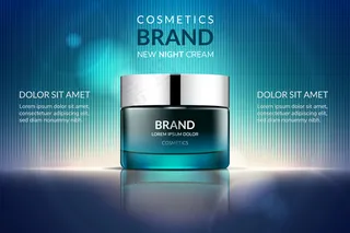 蓝色背景上隔离的绿色容器