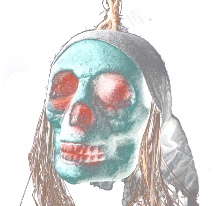 头盖骨头骨中元节鬼节鬼怪(4032X3840(DPI:300))psd模版下载