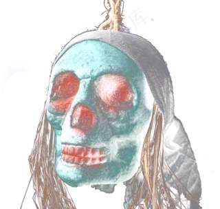 头盖骨头骨中元节鬼节鬼怪