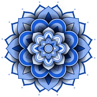 白底曼荼罗图案设计