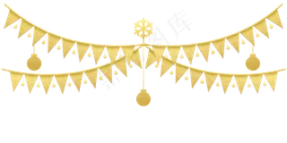 元旦节金色吊饰