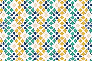 逼真的三维阿拉伯装饰背景