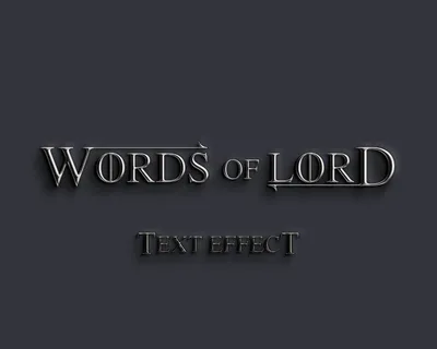 3D立体字特效随意替换文字