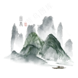 古风山水青山素材