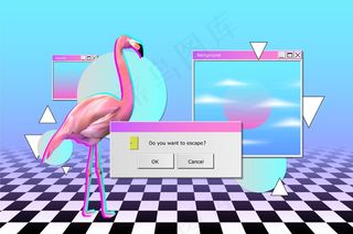 写实风格复古蒸汽背景