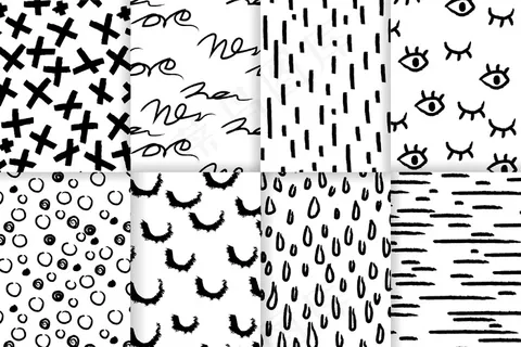 手绘抽象图案集