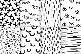 手绘抽象图案集