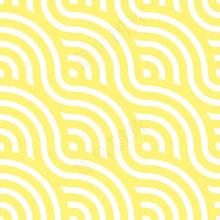 面条无缝图案。黄色波浪。抽象波浪背景。插图。