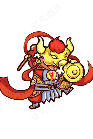 2021春节红色喜庆牛年金牛贺春