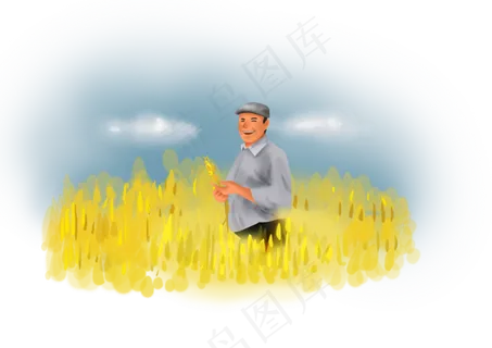 立秋手绘农场丰收