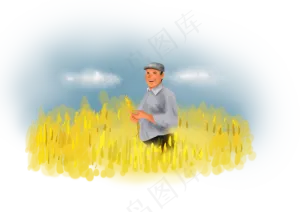 立秋手绘农场丰收