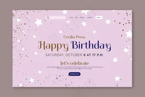 生日登录页设计