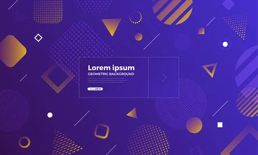 几何背景明亮的颜色和动态的形状组成。