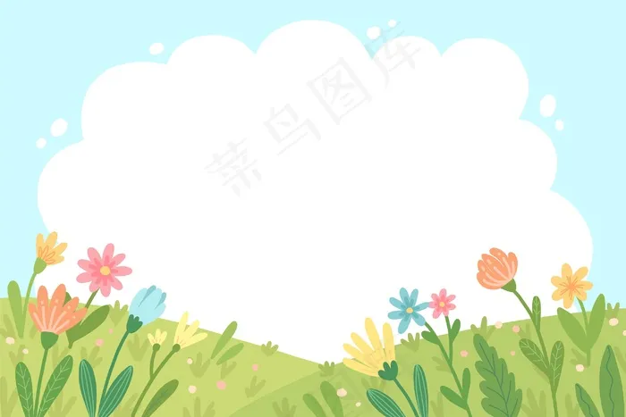 花卉自然背景eps,ai矢量模版下载