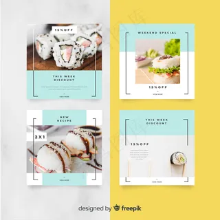 带照片的烹饪模板集