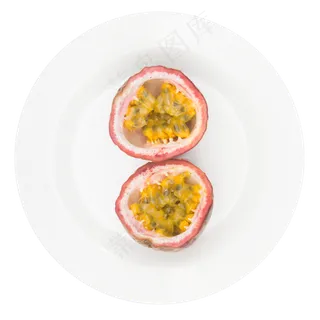 圆形盘子百香果