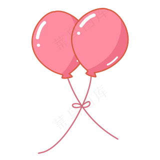 粉红色七夕情人节气球
