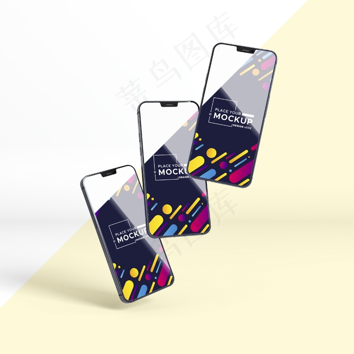 正面视图新电话集