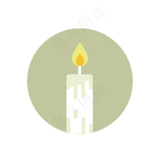 卡通教师节元素蜡烛矢量素材设计