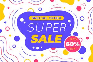 抽象多彩的销售背景