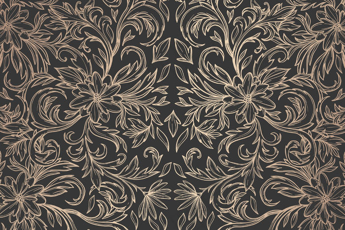 暗金色装饰花背景