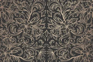 暗金色装饰花背景