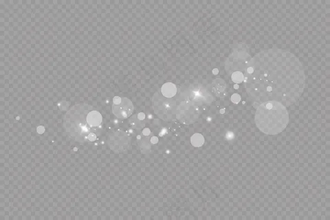 辉光效果。插图。圣诞闪电。灰尘