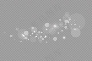 辉光效果。插图。圣诞闪电。灰尘