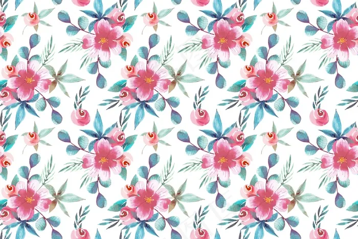 水彩画图案eps,ai矢量模版下载