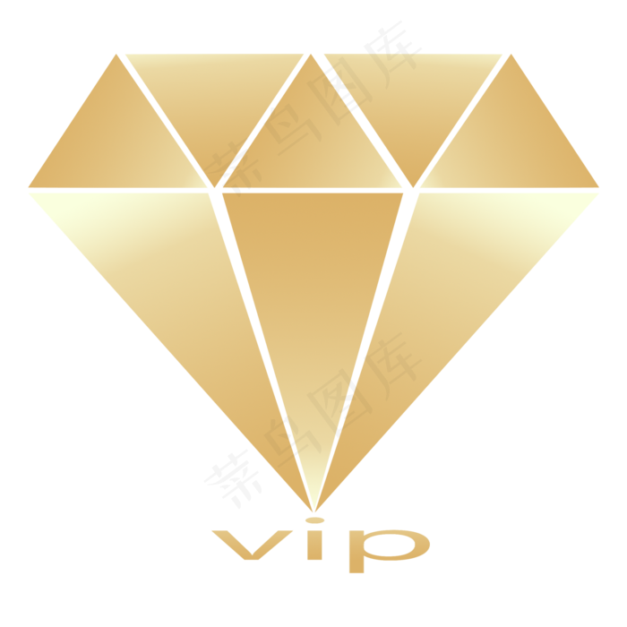 金色立体皇冠VIP字母(2000X2000(DPI:299))psd模版下载